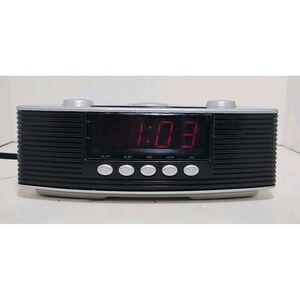 Curtis Model CR1336 AM/FM Alarm Clock Radio W/ Battery‎ Backup Tested & Working